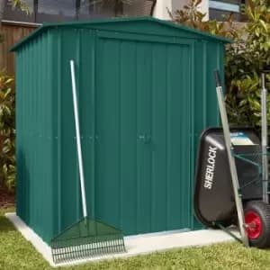 Image of 6' x 8' Lotus Heritage Green Apex Metal Shed (2.47m x 1.84m)