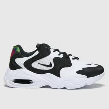 Image of Nike White & Black Air Max 2x Trainers