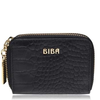 Image of Biba Double Zip Purse - Black