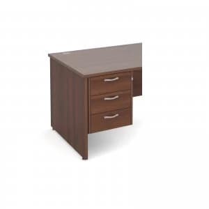 Image of Maestro 25 3 Drawer Fixed Pedestal - Walnut
