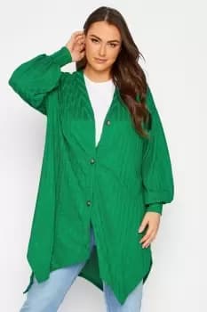 Image of Textured V-Neck Cardigan