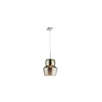 Image of Ideal Lux Lighting - Ideal Lux Zeno - 1 Light Large Ceiling Pendant Grey, Smokey, E27