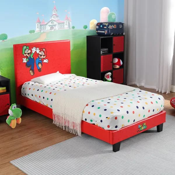Image of X Rocker Super Mario Bros Gaming Bed Red
