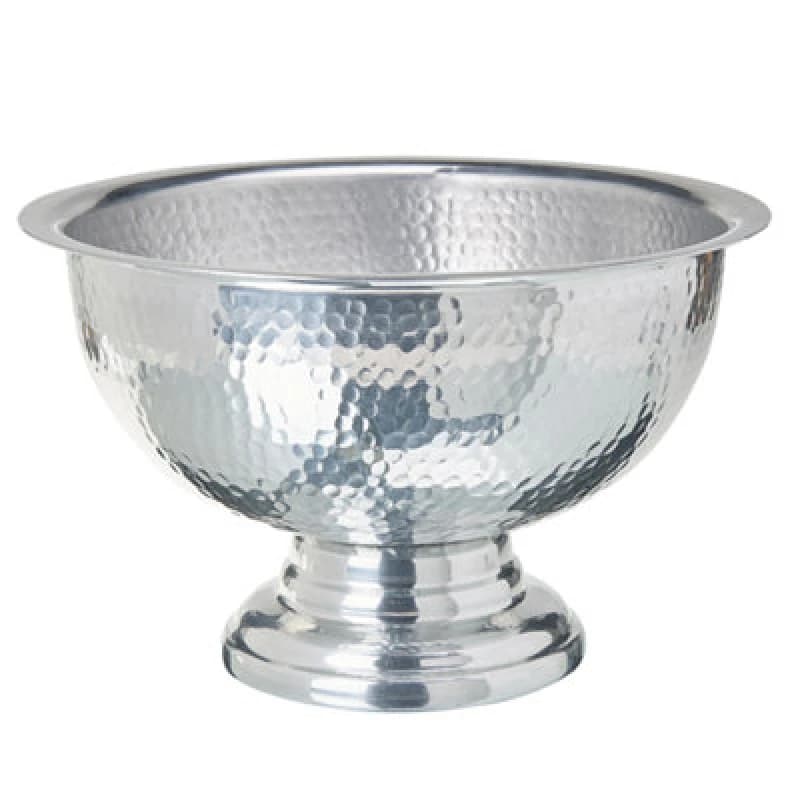 Image of Beliani Decorative Bowl Tiwanaku Metal Silver