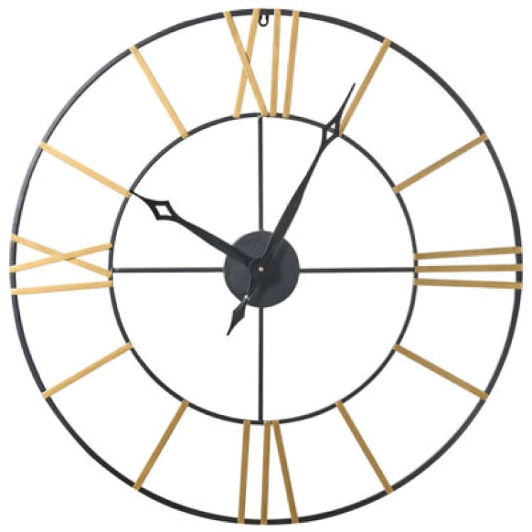 Image of Beliani Wall Clock Valsot 80 Cm Metal Gold