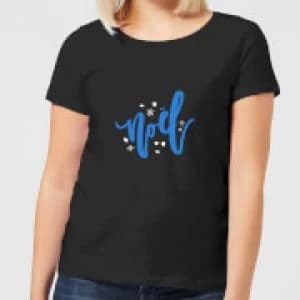 Image of Noel Snowflakes Womens T-Shirt - Black - 3XL - Black