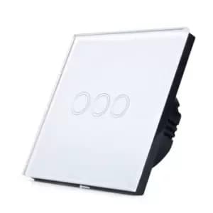 Image of WiFi Smart 3 Gang Touch Switch, Only Live Connection (with mini adapter), ENERSMART