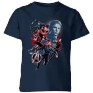 Image of Avengers: Endgame Shield Team Kids T-Shirt - Navy - 9-10 Years