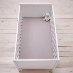Image of Silentnight Kids Grey Cot Bed Cotton Fitted Sheets