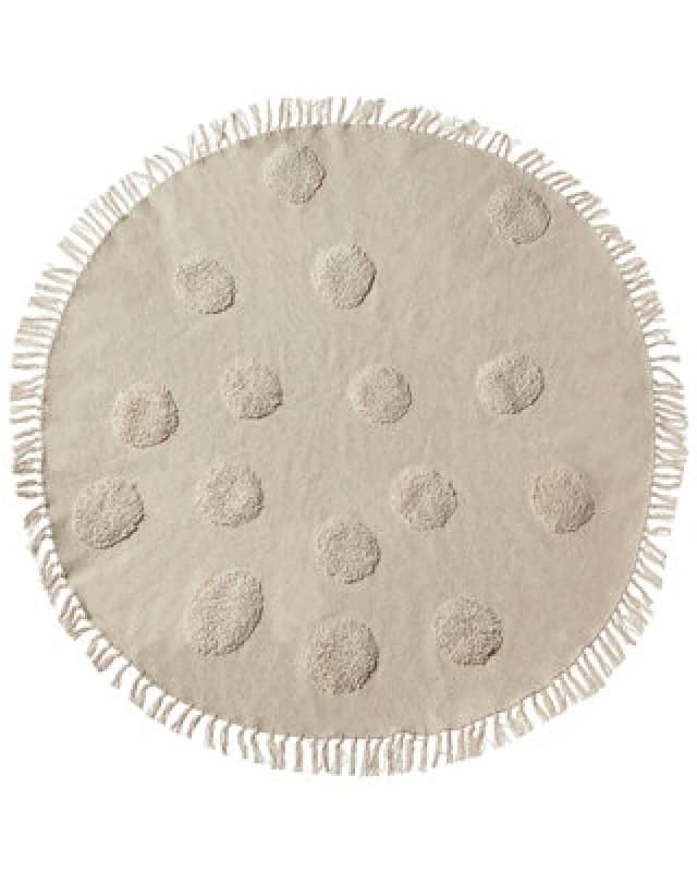 Image of Beliani Kids Rug Wahar Beige 140 Cm Cotton