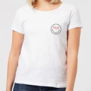 Image of Smiley World Selfie Pocket Smiley Womens T-Shirt - White - 3XL