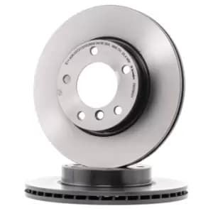 Image of PAIR PAINTED BREMBO BRAKE DISCS 09.5390.31