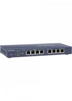 Image of Netgear 8 x 10/100Mbps Switch RJ45 External PSU FS108