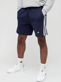 Image of adidas Future Icons 3 Bar Shorts - Navy Size M Men