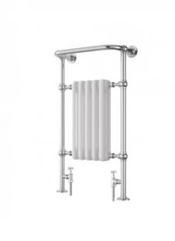 Image of Wickes Etiquette Designer Towel Radiator - Chrome/White 1510 x 510 mm