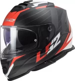 Image of LS2 FF800 Storm Nerve Helmet, black-red Size M black-red, Size M