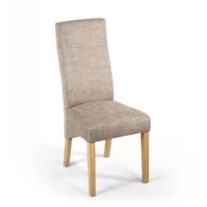 Image of Baxter Sunbrella Tweed Wave Back Dining Chair