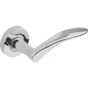 Image of Jigtech Vecta Door Pack Polished Privacy in Chrome Aluminium Zinc Alloy