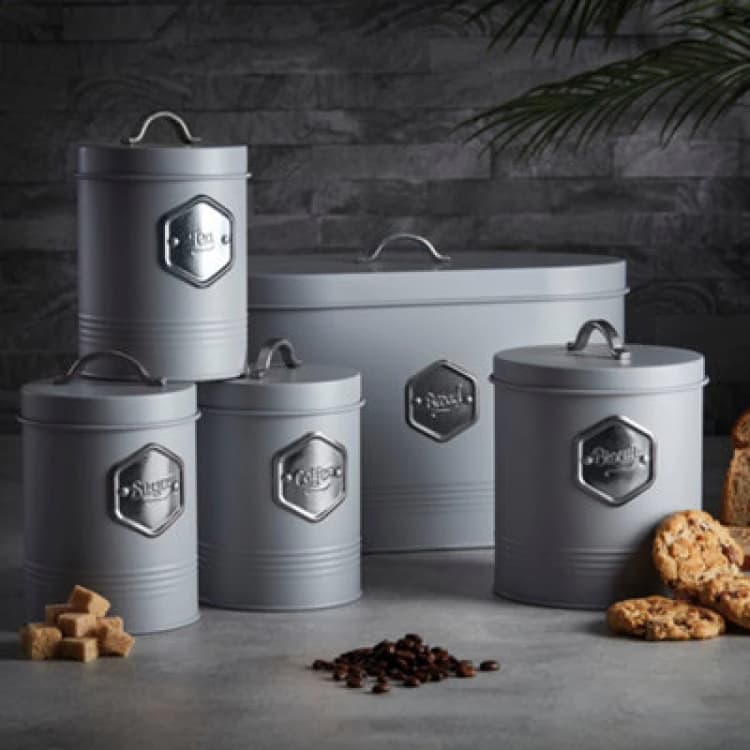 Image of Cooks Professional 5 Piece Kitchen Storage Set Silver unisex