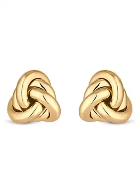 Image of Jon Richard Vintage Inspired Gold Plated Knot Stud Earrings Jewellery Sets One Size Gold 70545310000
