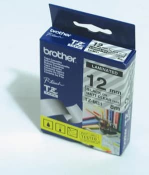 Image of Brother Black on White Labelling Tape 12mm x 8m TZe-FX231