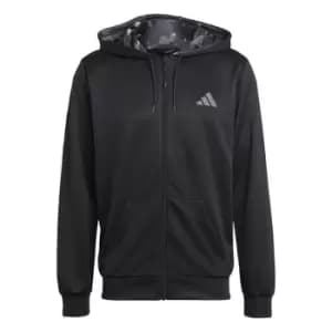 Image of adidas Train Essentials Seasonal Training Full-Zip Jacket - Black