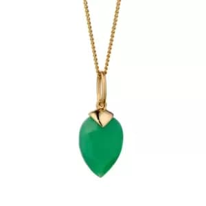 Image of Candy Kite Gold Plated Silver August Birthstone Chalcedony Necklace
