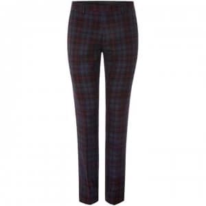 Image of Label Lab Mojito Skinny Fit Checked Suit Trouser - Blue