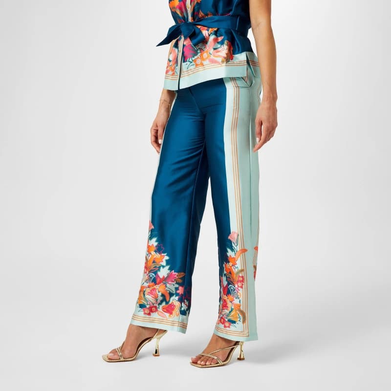 Image of Biba Biba Border Print Trouser - Multi Multi 8