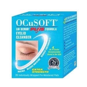 Image of OcuSoft Lid Scrub Plus Eyelid Cleanser Pre Moistened Pads 20 pads