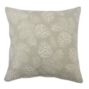 Image of Irwin Woodland Cushion Stone / 45 x 45cm / Cover Only