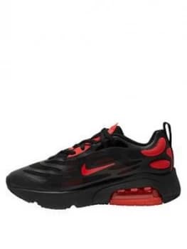 Image of Nike Air Max Exosense Junior Trainer, Black/Red, Size 3
