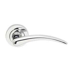 Image of Jedo Gull Door Handle on Round Rose
