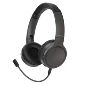 Image of Groov-e Connect Wireless Headphones With Detachable Boom Microphone - Black