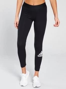 Image of adidas Badge Of Sport Tight - Black, Size 2Xs, Women