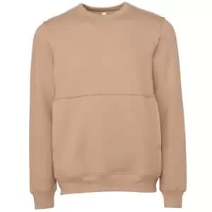Image of Bella + Canvas Unisex Adult Raw Seam Sweatshirt (XS) (Oatmeal Grey Heather)