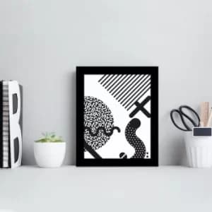 Image of SCT-042 Multicolor Decorative Framed MDF Painting