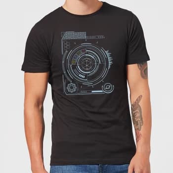 Image of Crystal Maze Futuristic Crystal Mens T-Shirt - Black - 3XL - Black