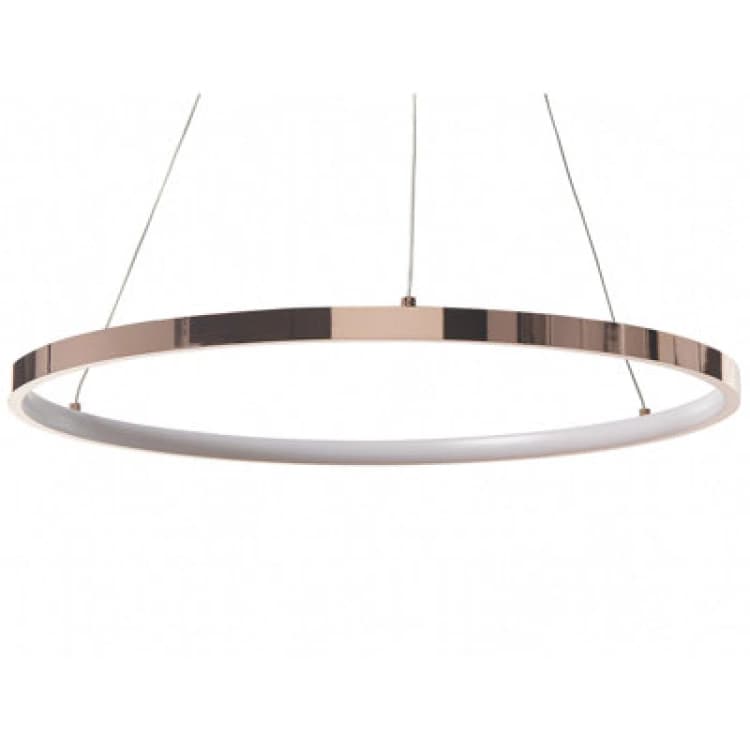 Image of Beliani LED Pendant Lamp Jordan Metal Rose Gold