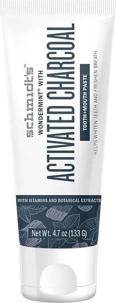 Image of Schmidt's Activated Charcoal Organic Toothpaste 133g