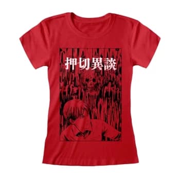 Image of Junji-Ito - Dripping Womens Large T-Shirt - Red
