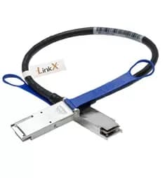Image of Technologies MFA1A00-C003 - 3m - QSFP28 - QSFP28 - Male - Black,Blue - 100 Gbit/s