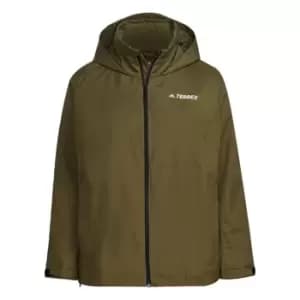 Image of adidas Terrex Multi RAIN. RDY Two-Layer Rain Jacket (Plus - Green
