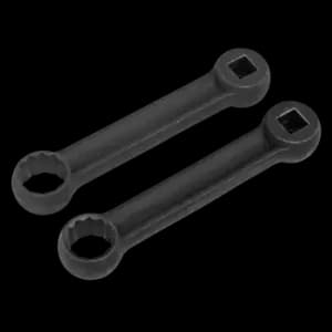 Image of Sealey Mercedes Benz Engine Mount Spanner 16 & 17mm 2 Piece