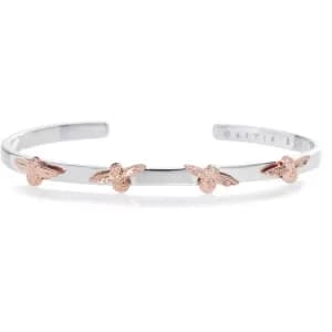 Image of Ladies Olivia Burton Silver Plated 3D Bee Bangle OBJ16AMB59