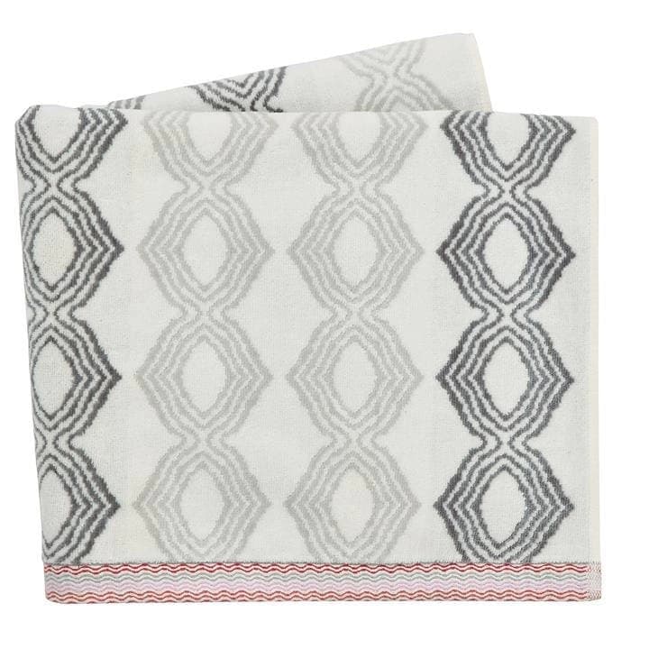 Image of Bedeck of Belfast Silver Cotton Sezan' Towels - bath towel