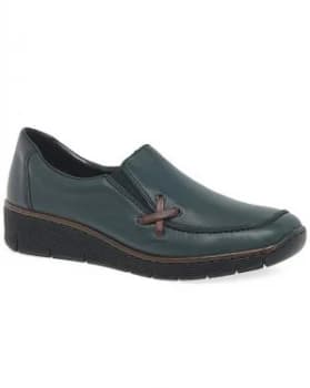 Image of Rieker Gala Standard Fit Wedge Shoes