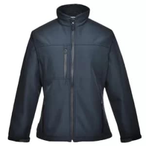Image of Portwest Ladies Charlotte Softshell Jacket Navy 2XL