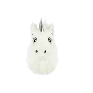 Image of Slumberzzz Womens/Ladies 3D Unicorn Slippers (UK 5-6) (White)