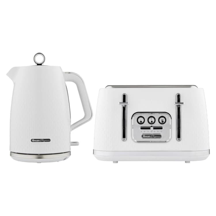 Image of Swan Swan Elegance - Kettle & 4 Slice Toaster - White White unisex Medium